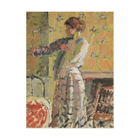 Harold Gilman 'Girl Dressing' Canvas Art,24x32